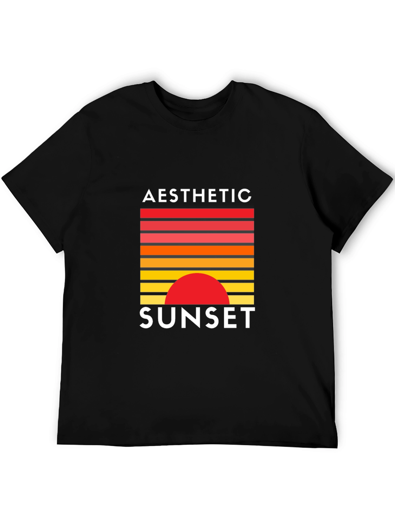 Aesthetic Sunset Graphic Tee - Retro Style