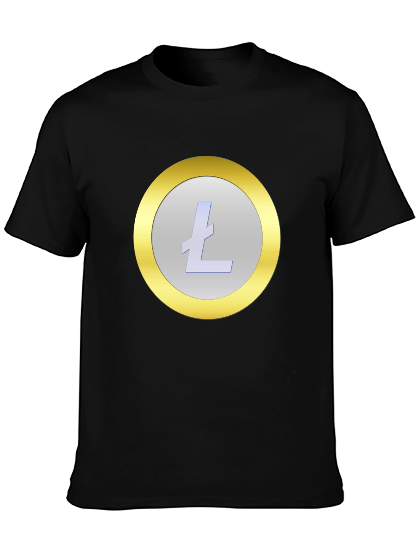 Litecoin Crypto Graphic T-Shirt - Stylish Black Tee