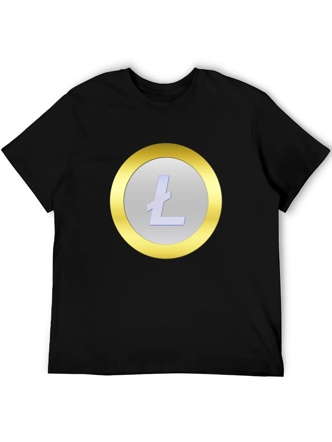 Litecoin Crypto Graphic T-Shirt - Stylish Black Tee