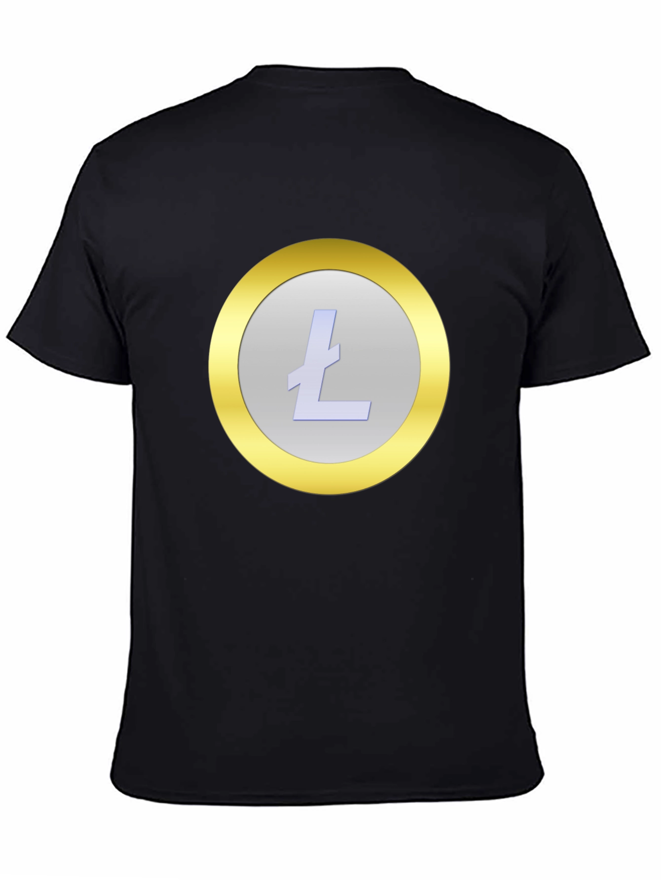 Litecoin Crypto Graphic T-Shirt - Stylish Black Tee