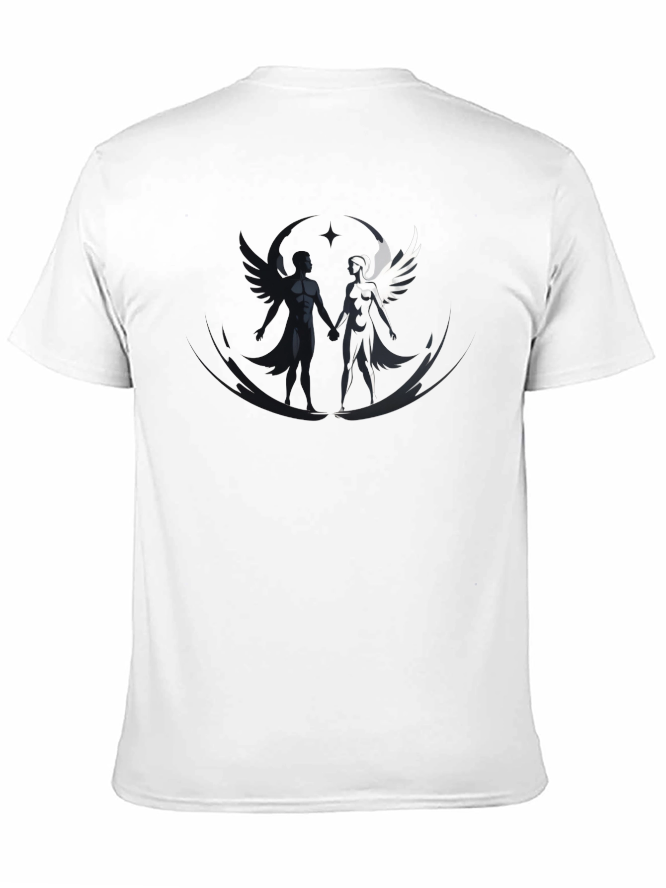 Yin Yang Angel & Demon Graphic Tee
