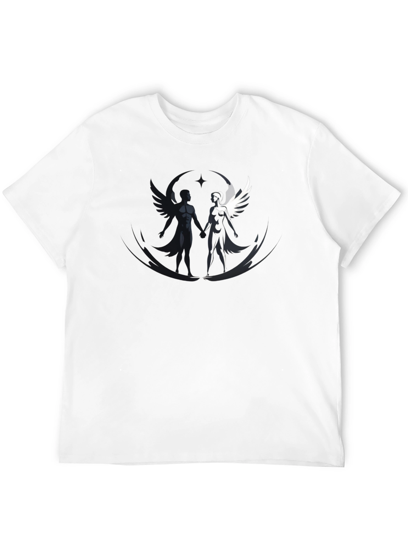 Yin Yang Angel & Demon Graphic Tee