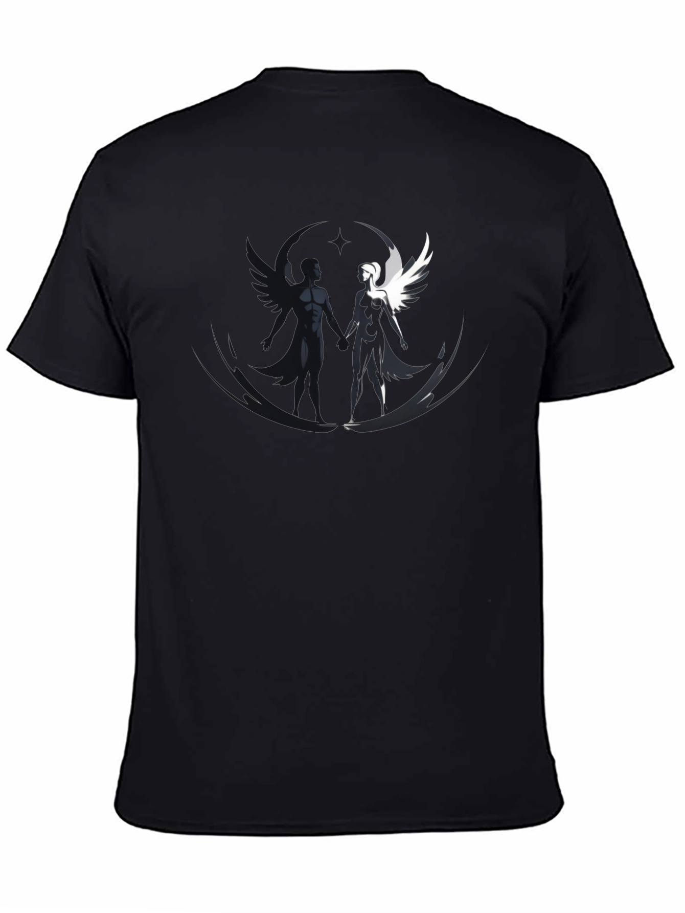 Yin Yang Angel & Demon Graphic Tee