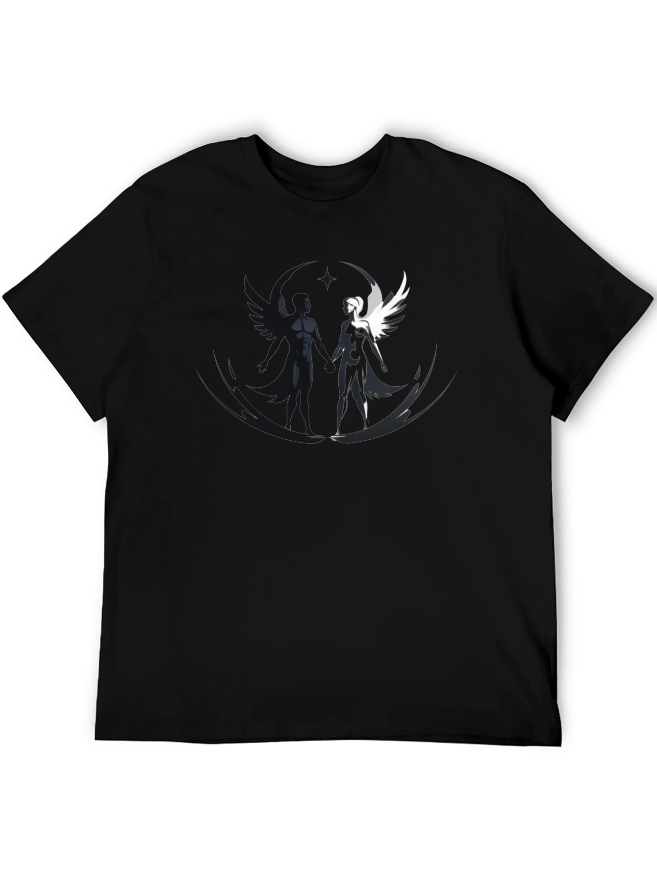 Yin Yang Angel & Demon Graphic Tee