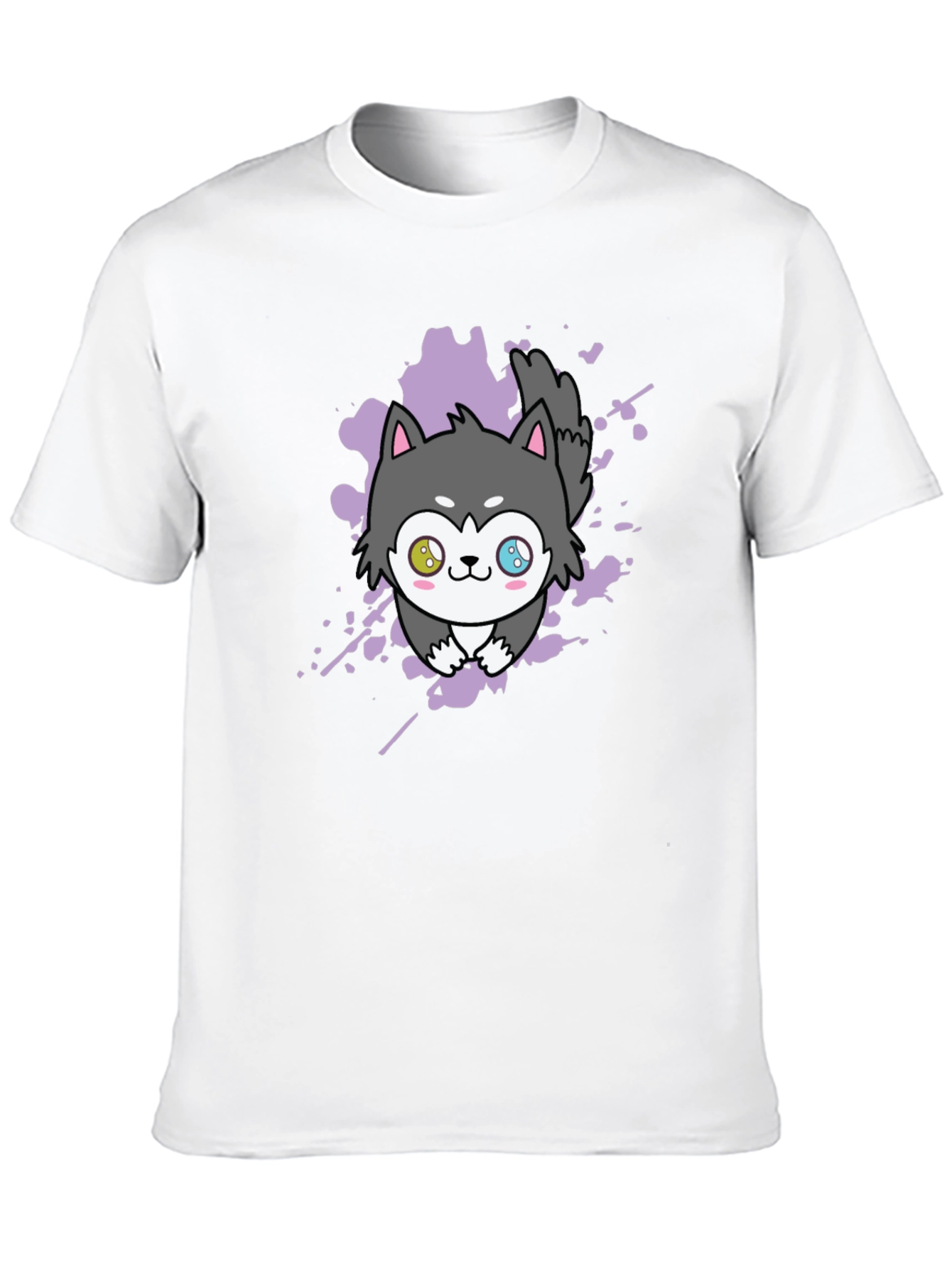 Kawaii Husky Tee - Anime Style