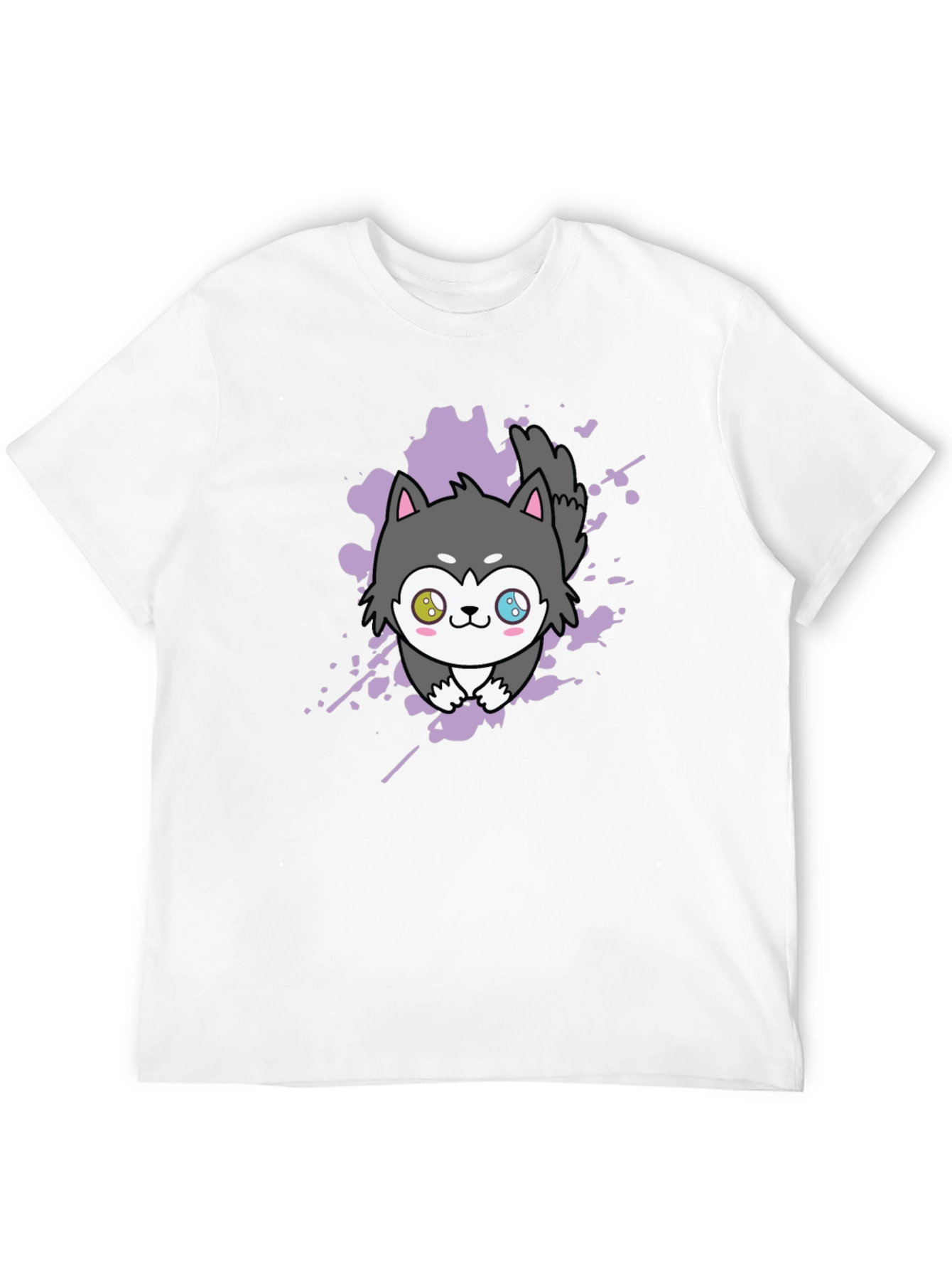 Kawaii Husky Tee - Anime Style