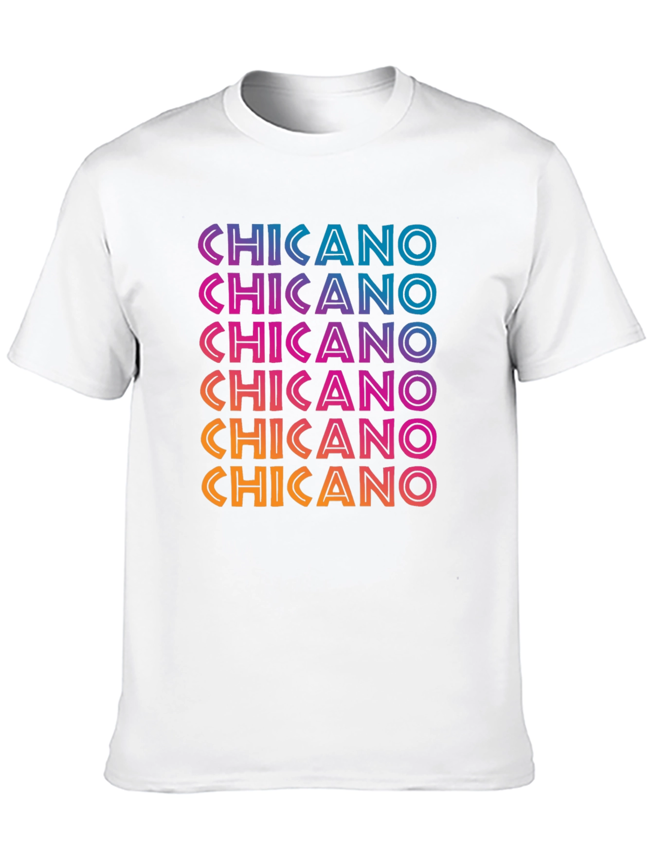 Chicano T-Shirt - Gradient Text Design