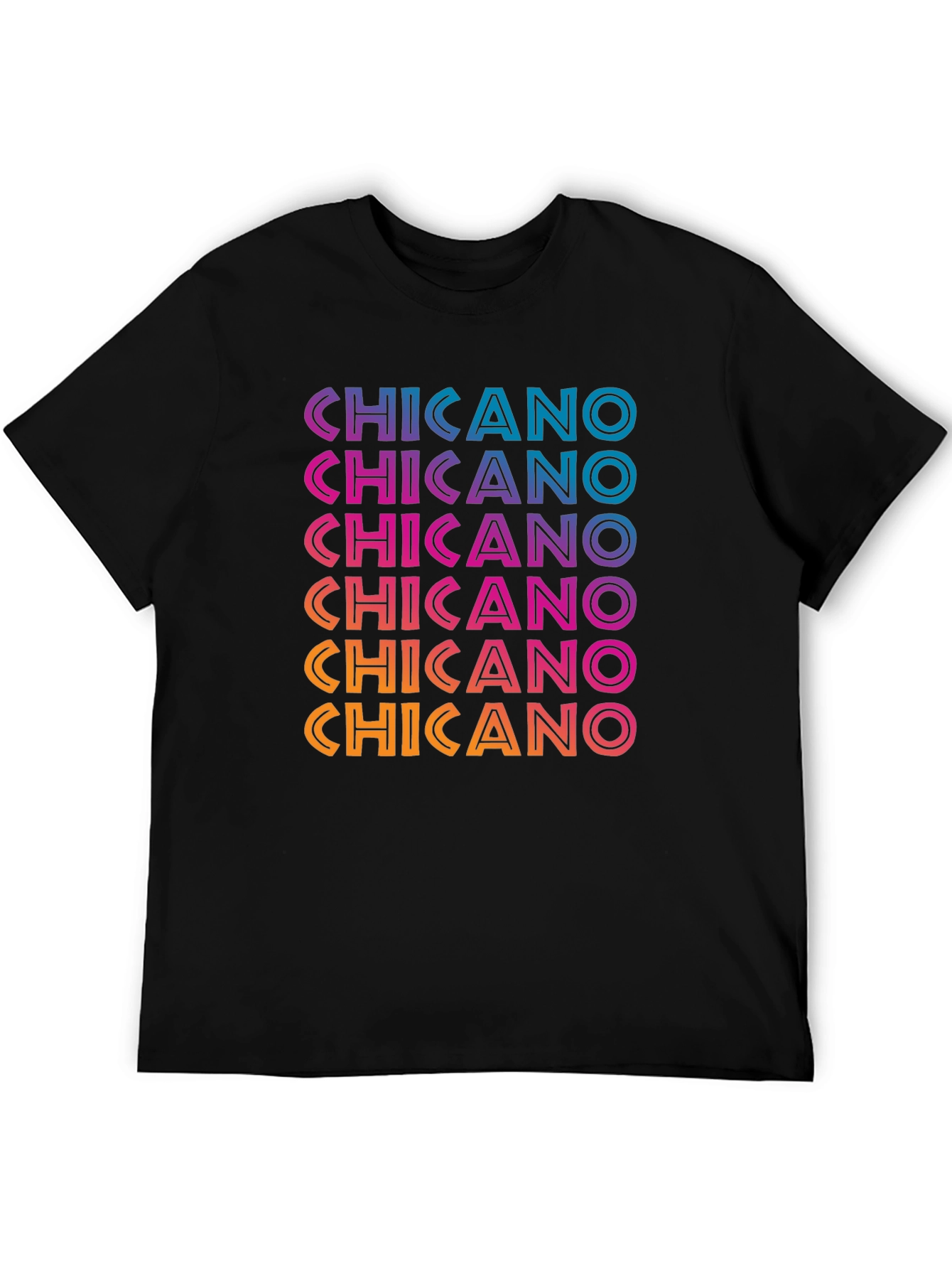 Chicano T-Shirt - Gradient Text Design
