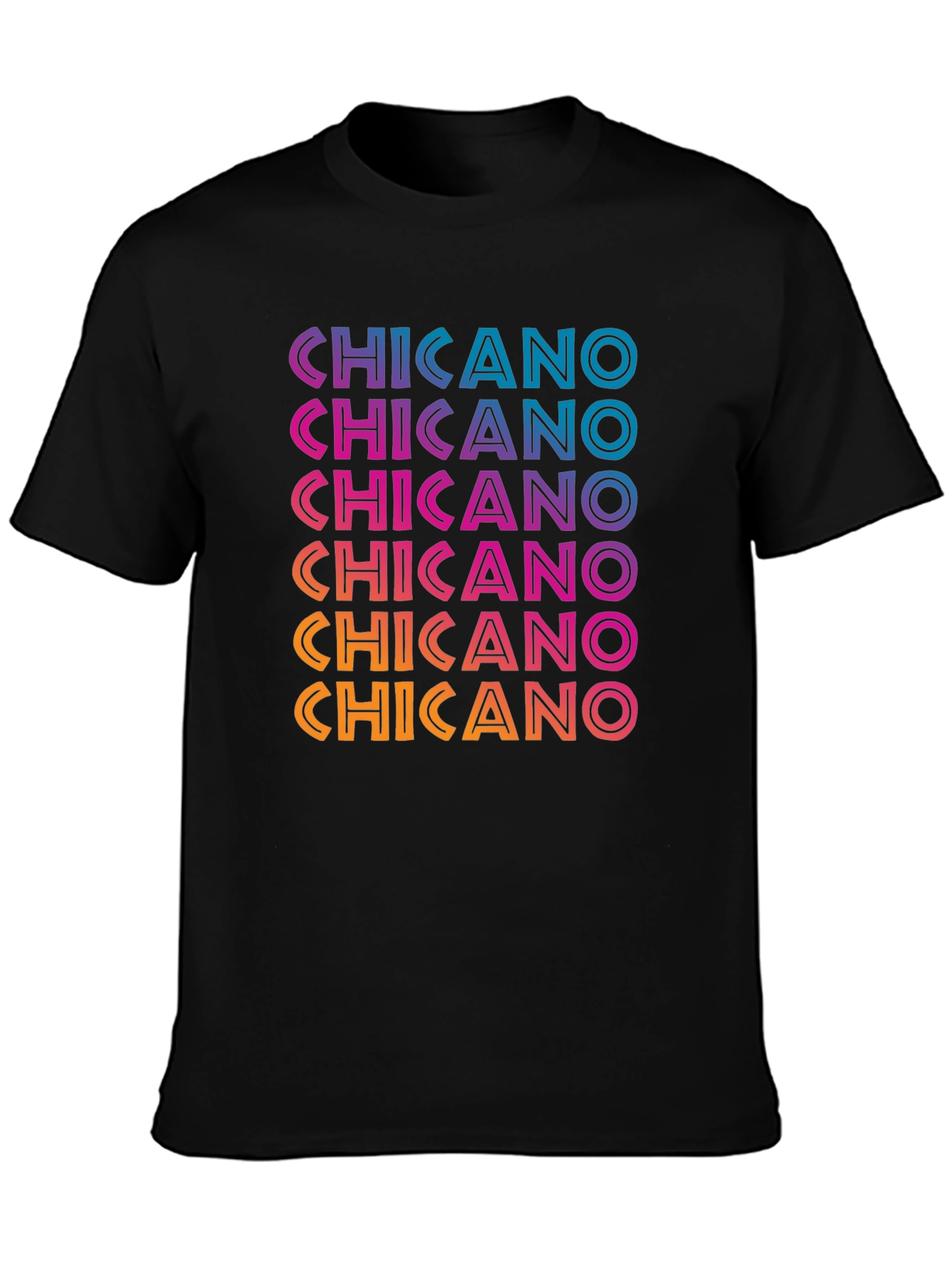 Chicano T-Shirt - Gradient Text Design