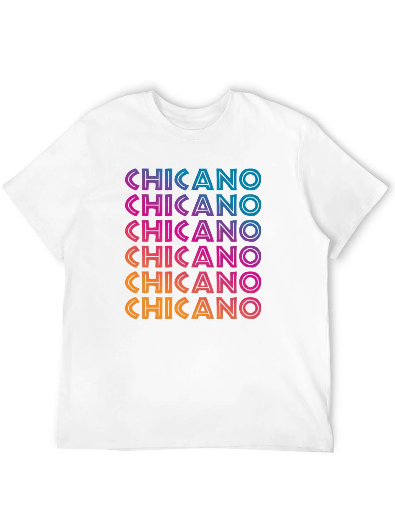 Chicano T-Shirt - Gradient Text Design