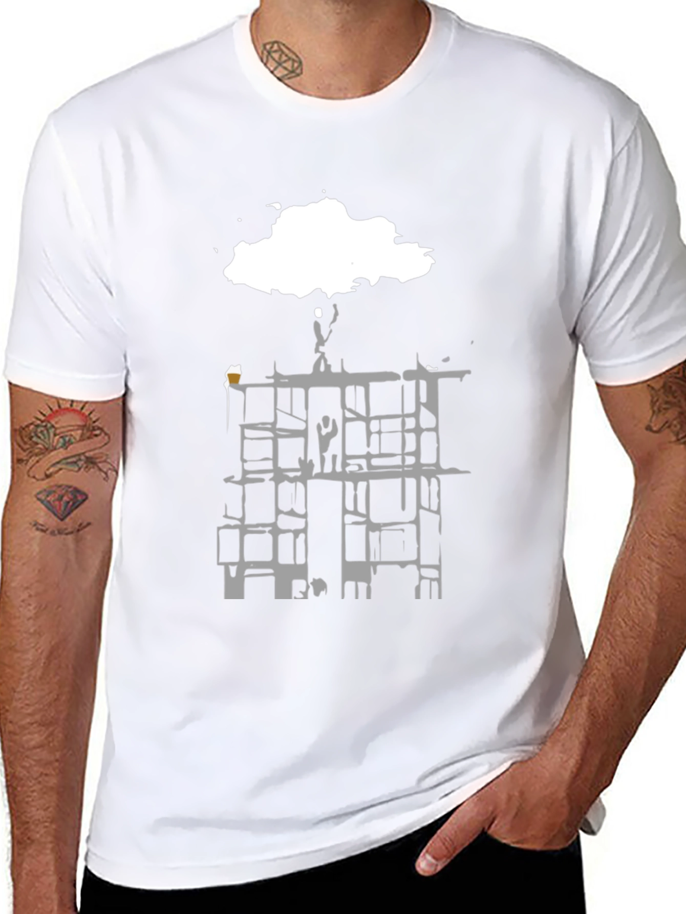 Abstract Cityscape T-Shirt