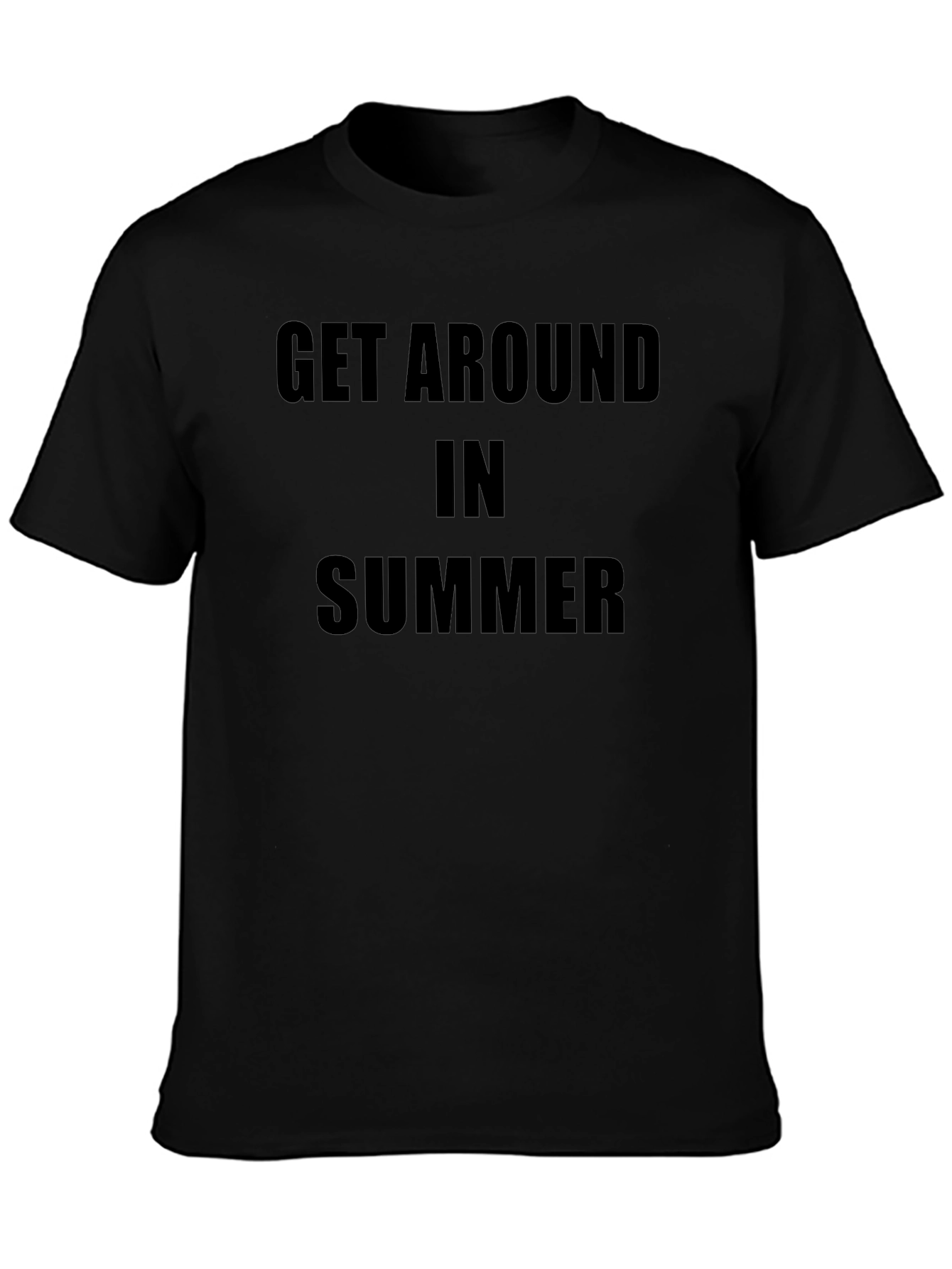 Get Around in Summer Black T-Shirt