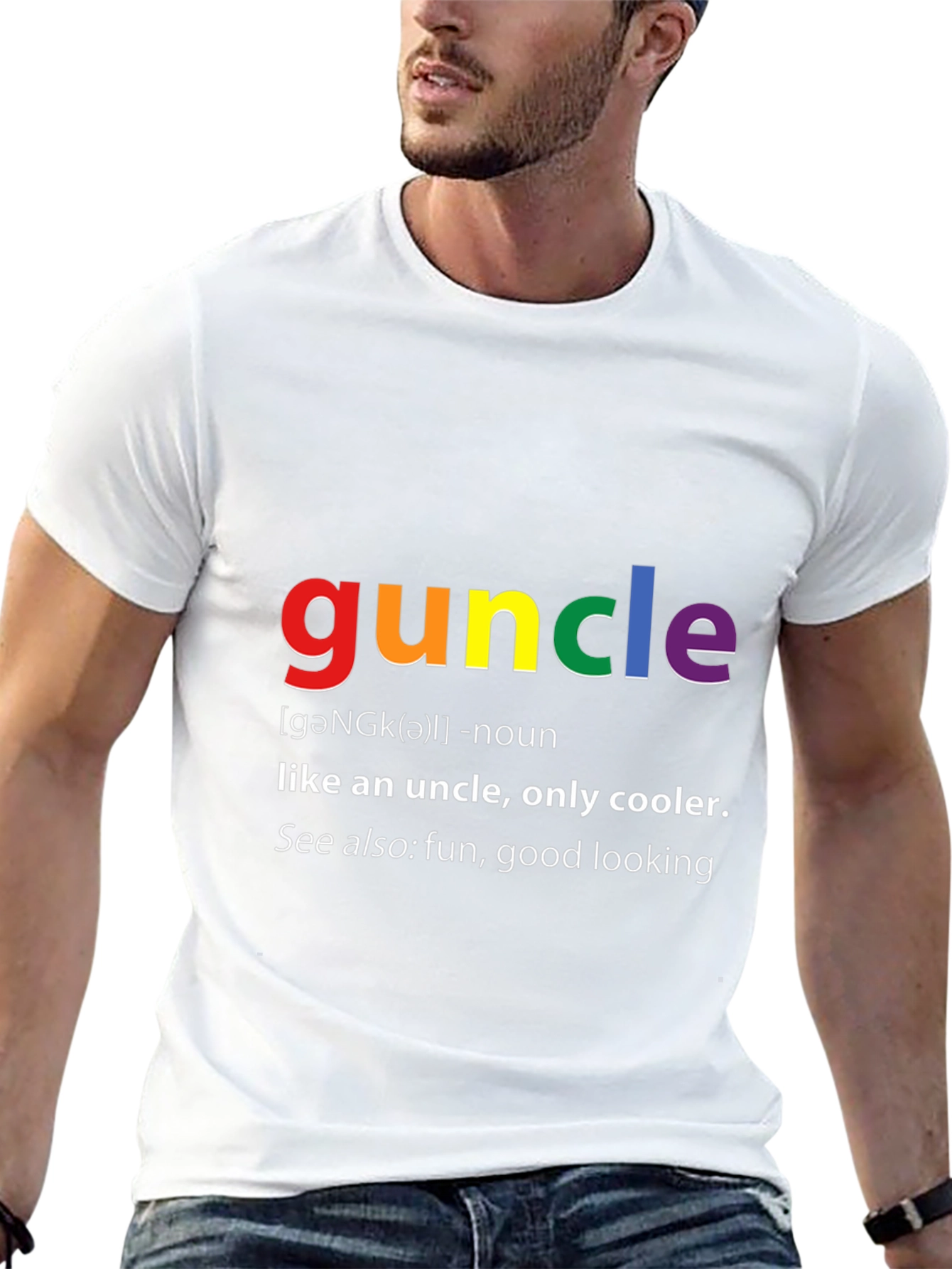 Guncle Definition T-Shirt - Fun Uncle Tee