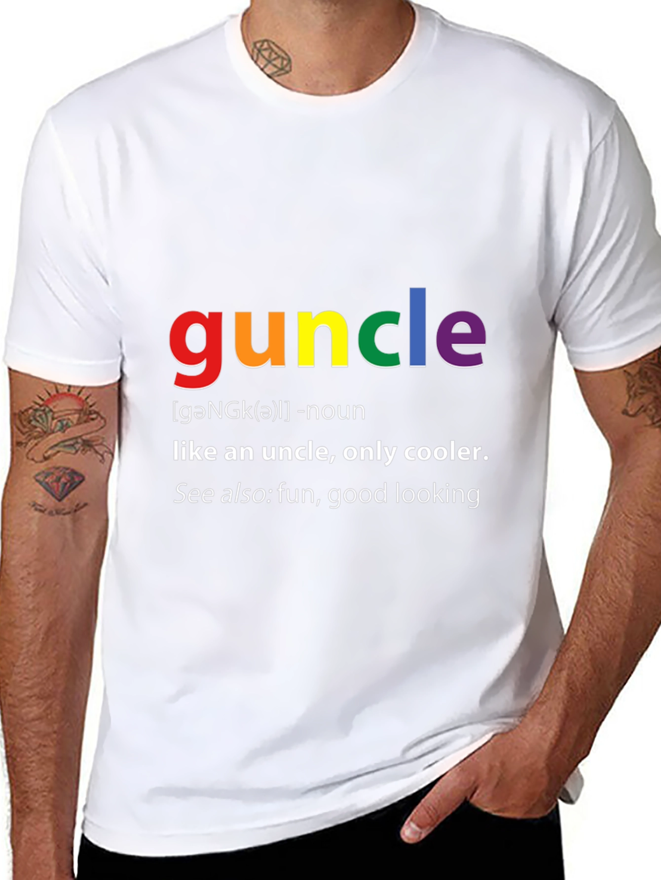 Guncle Definition T-Shirt - Fun Uncle Tee