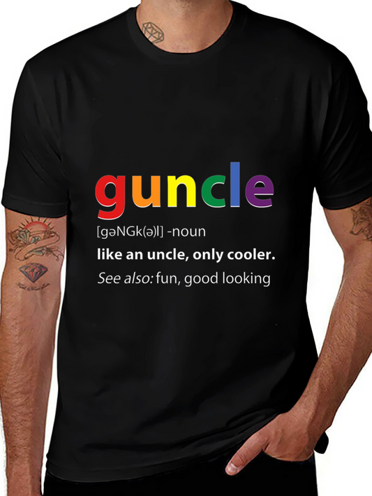 Guncle Definition T-Shirt - Fun Uncle Tee