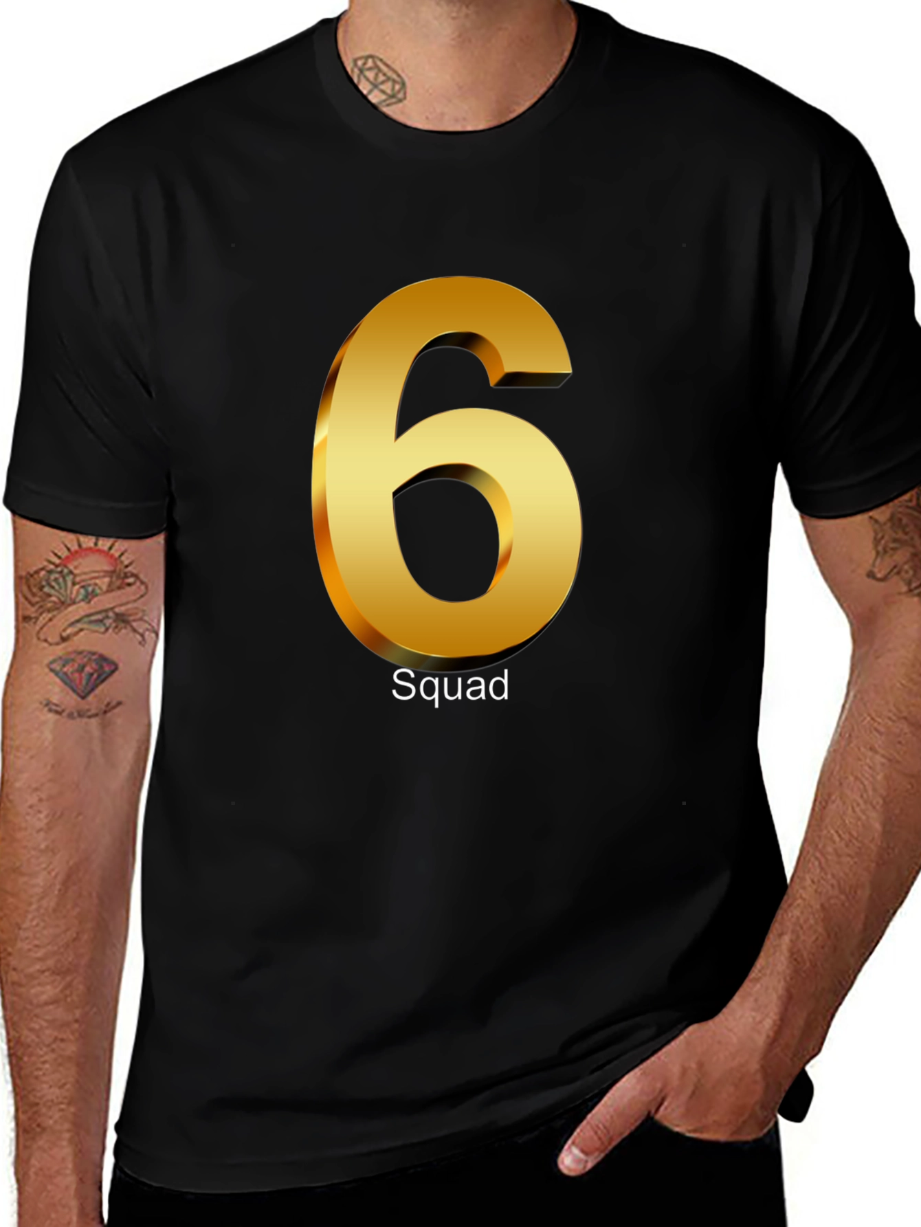 Squad 6 Black T-Shirt