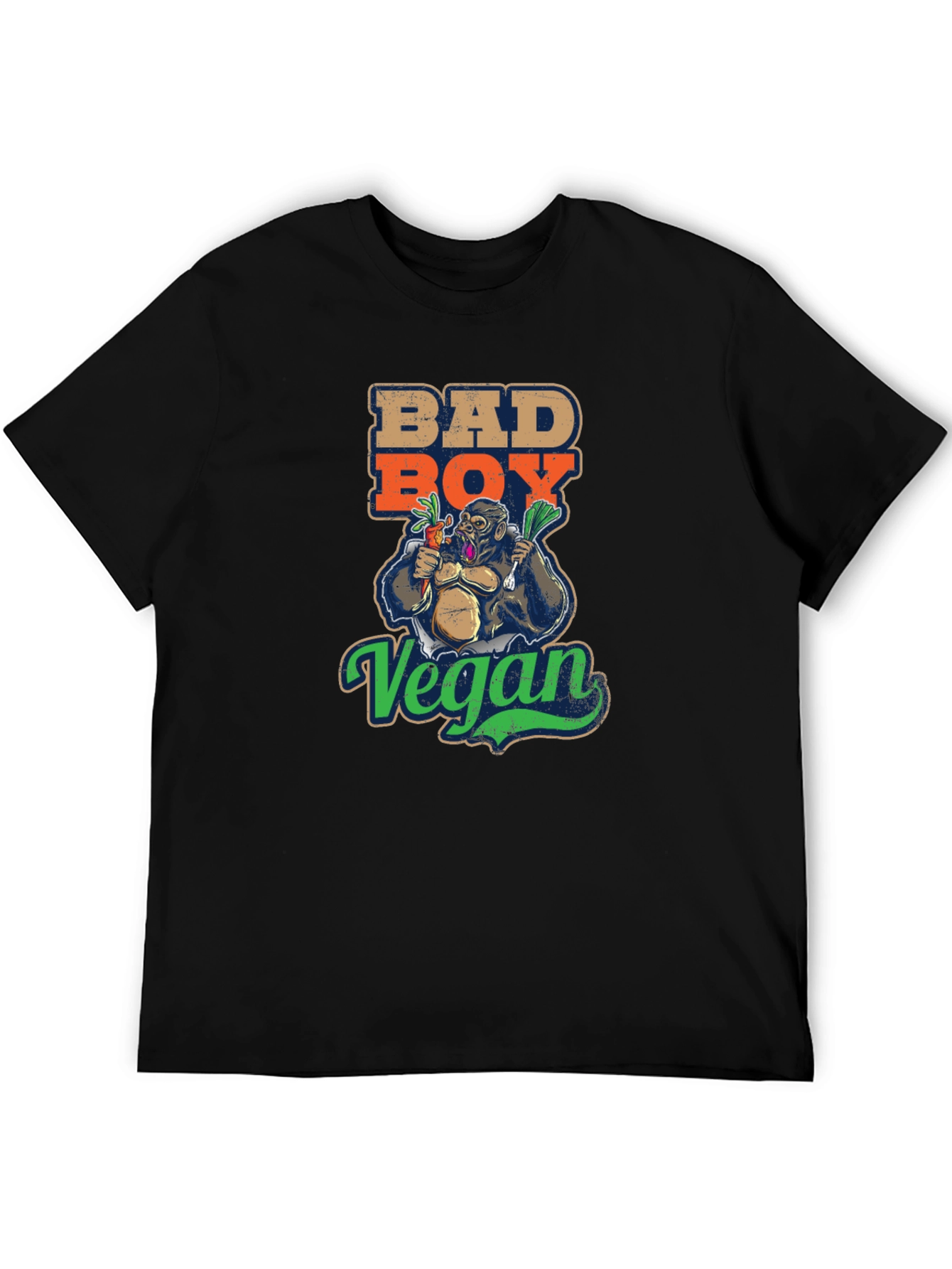 Bad Boy Vegan T-Shirt - Gorilla Graphic Tee