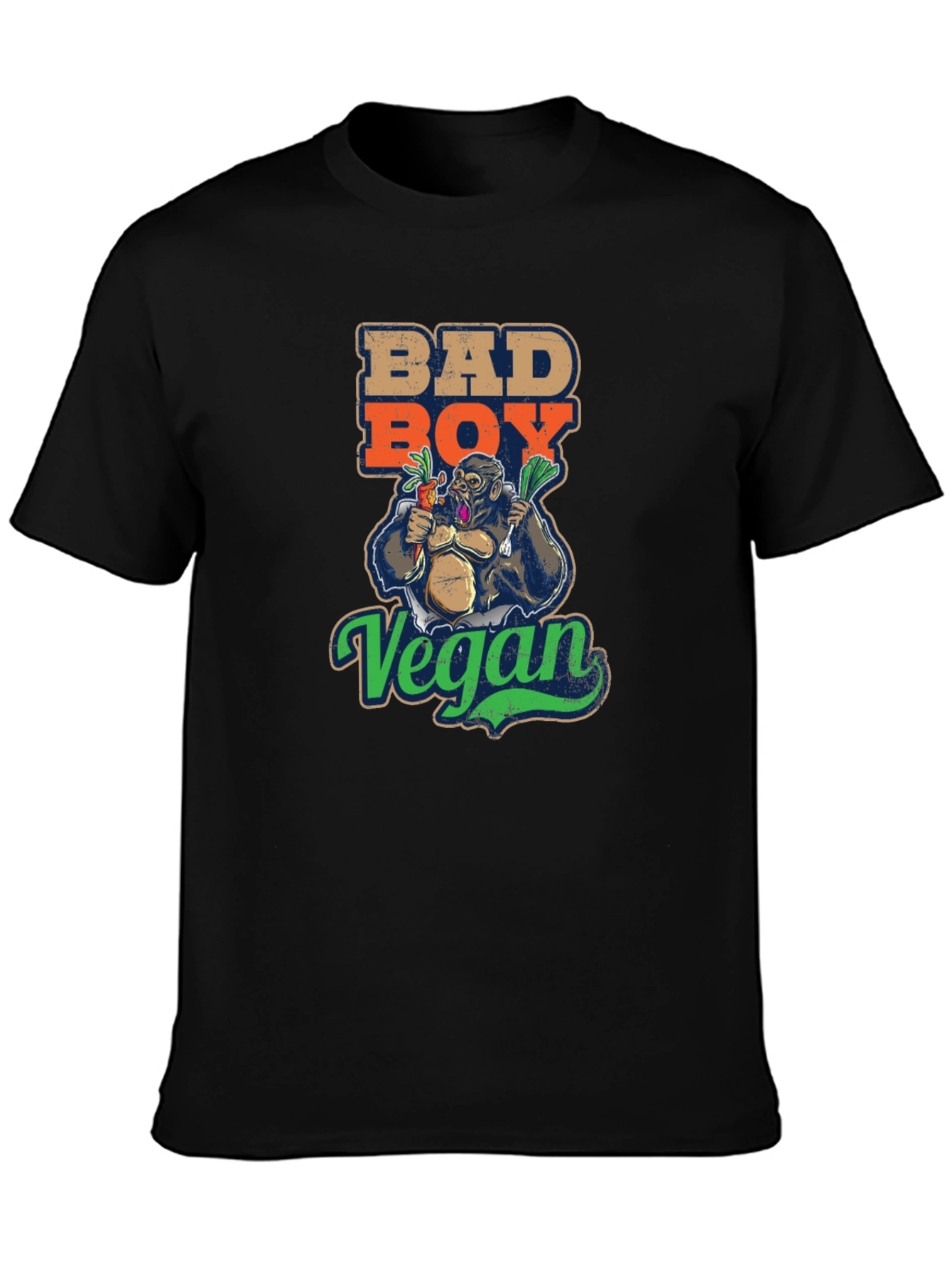 Bad Boy Vegan T-Shirt - Gorilla Graphic Tee