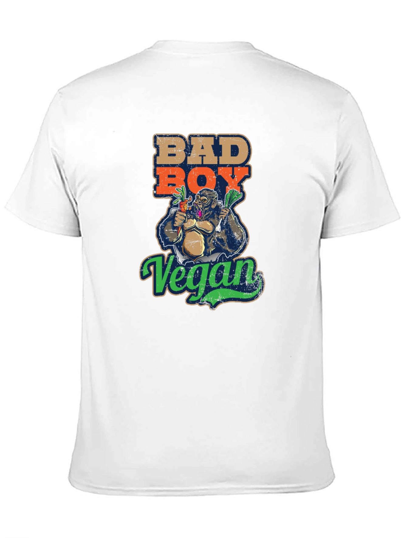 Bad Boy Vegan T-Shirt - Gorilla Graphic Tee