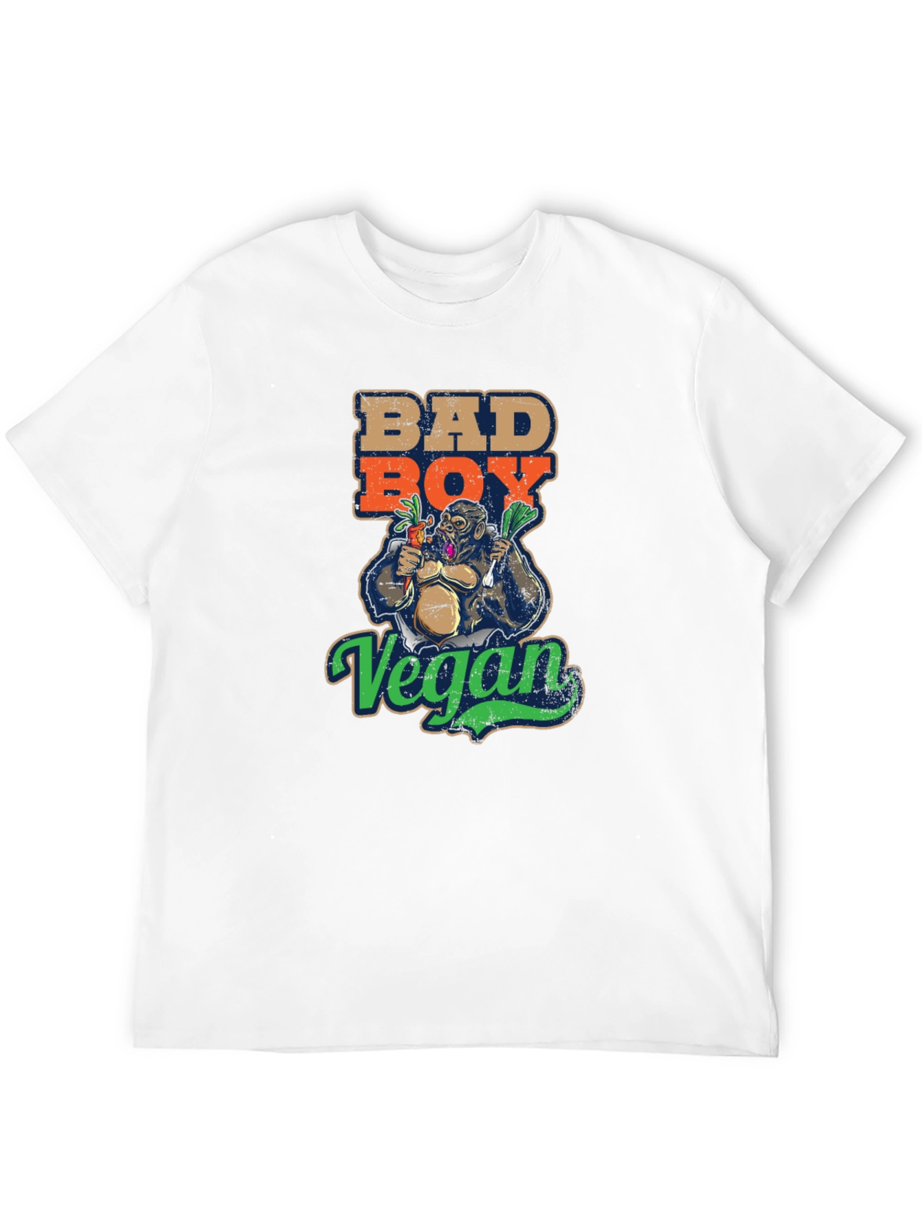 Bad Boy Vegan T-Shirt - Gorilla Graphic Tee