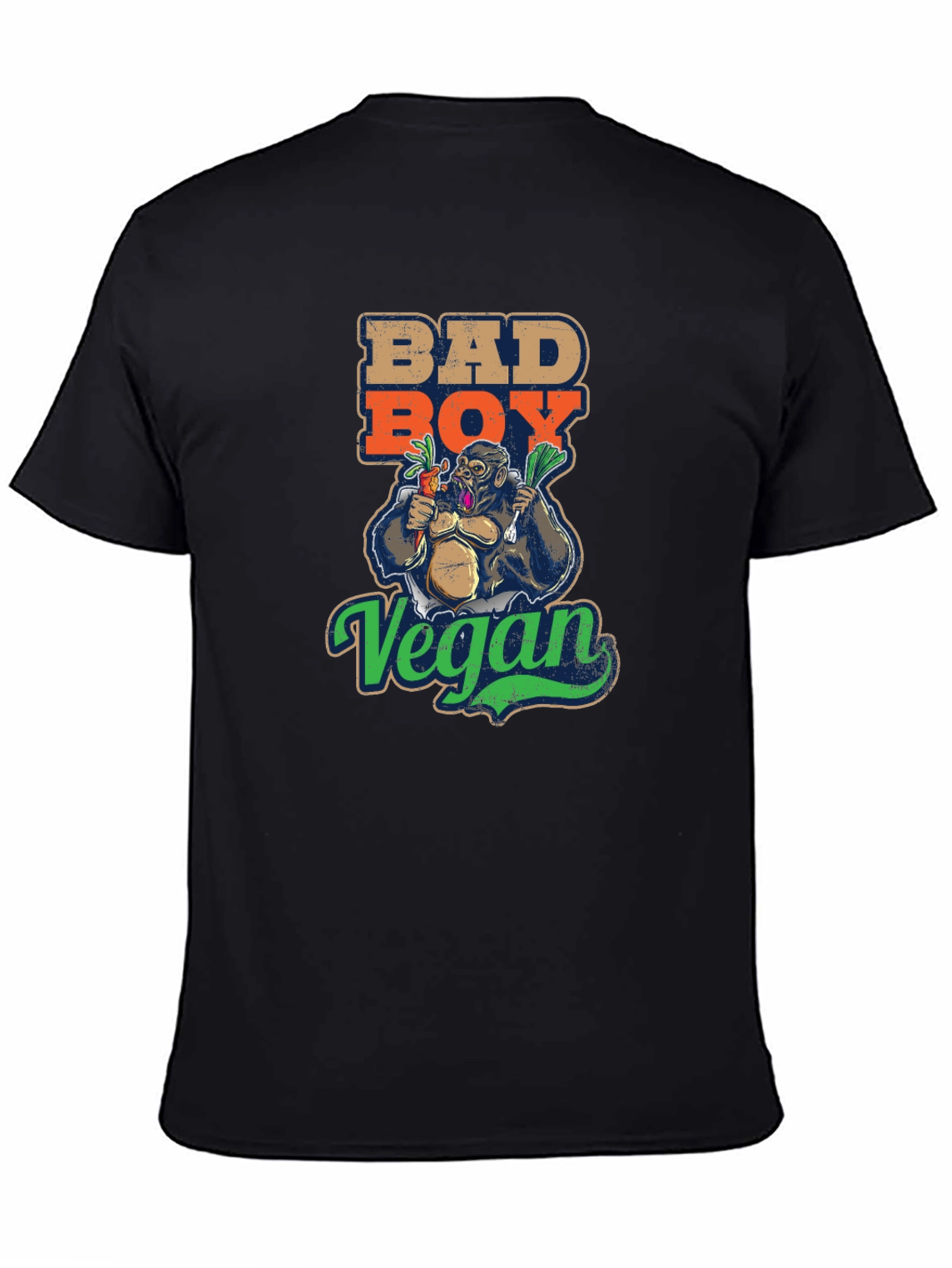 Bad Boy Vegan T-Shirt - Gorilla Graphic Tee