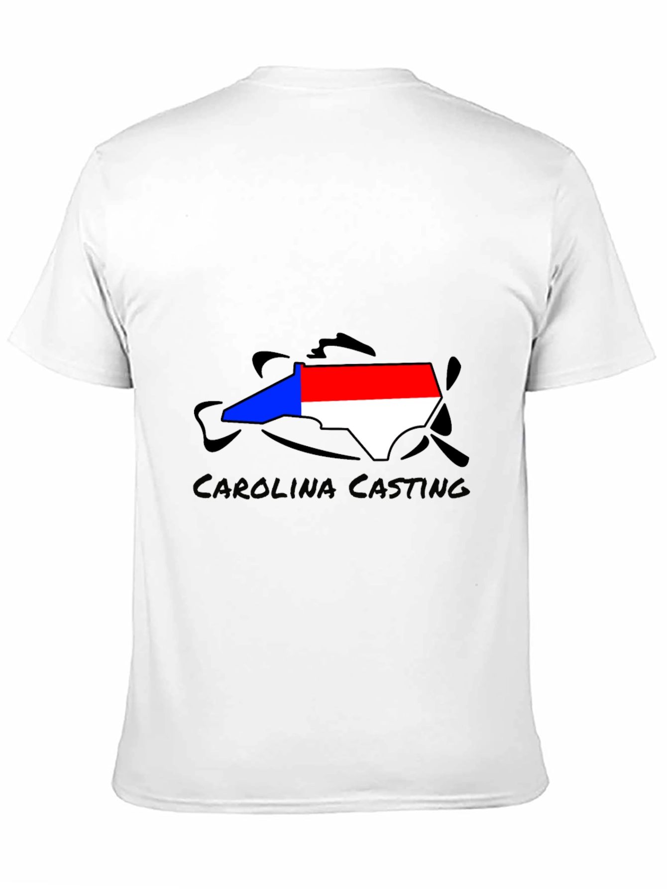Carolina Casting Black Graphic Tee - Fishing T-Shirt