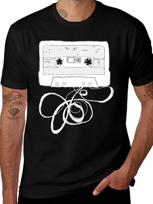 Retro Cassette Tape Graphic T-Shirt