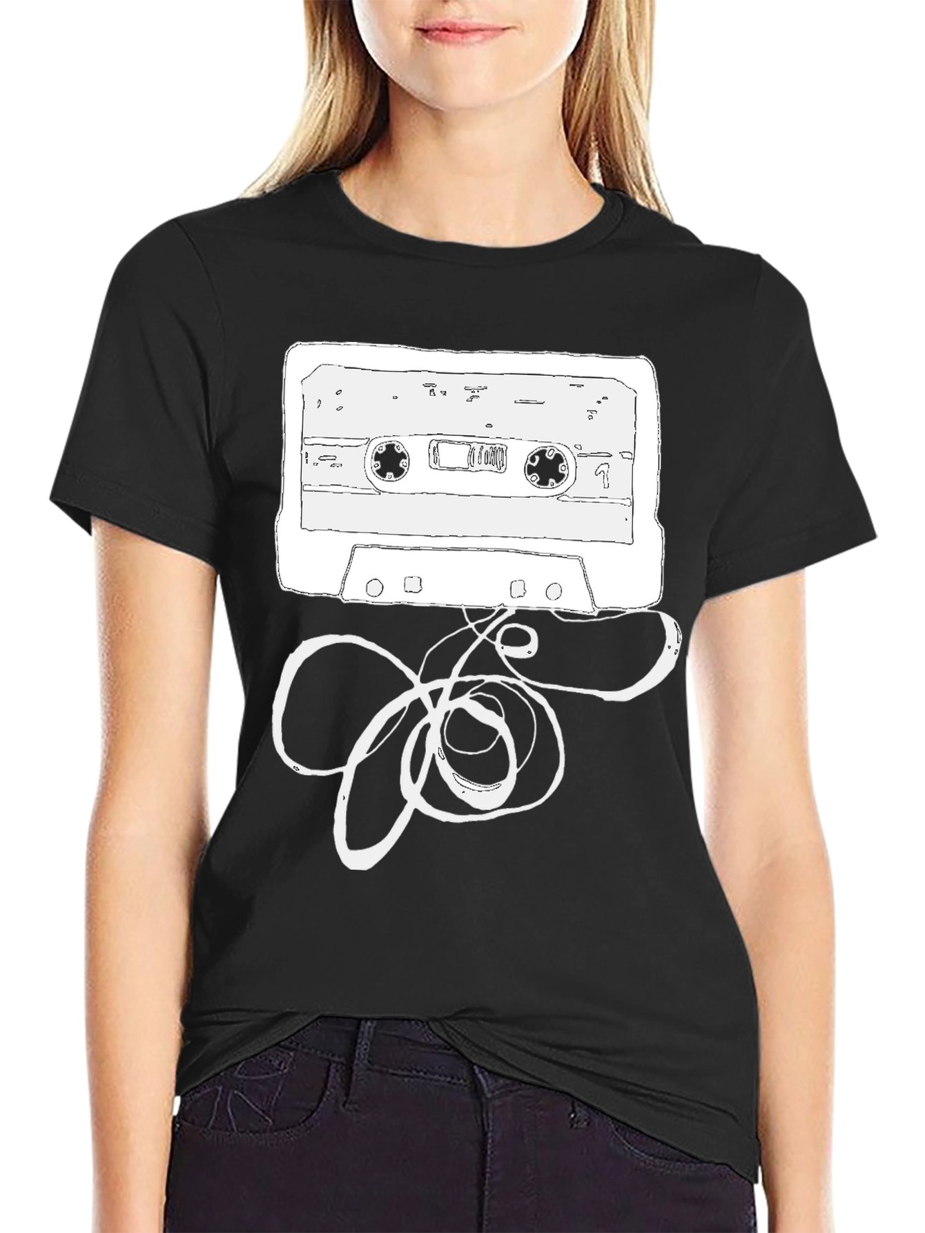 Retro Cassette Tape Graphic T-Shirt