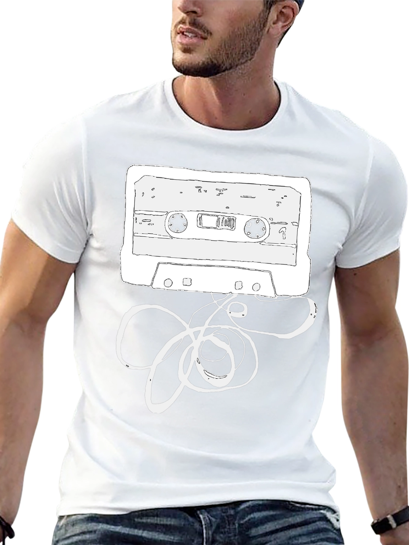 Retro Cassette Tape Graphic T-Shirt