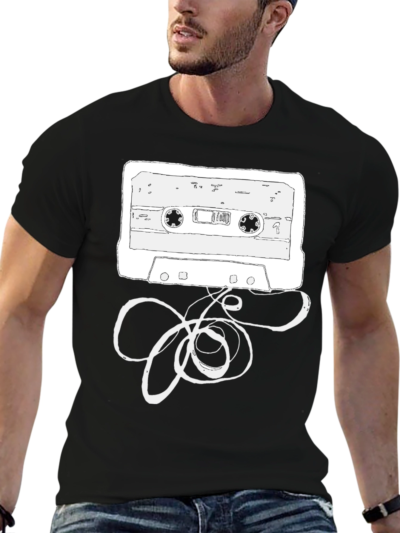 Retro Cassette Tape Graphic T-Shirt