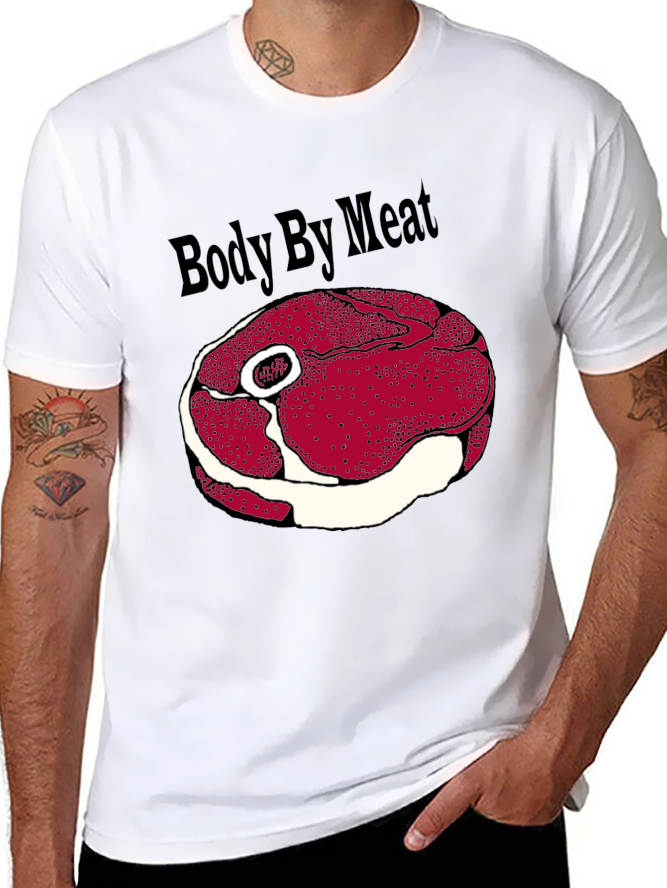 Body by Meat Graphic T-Shirt