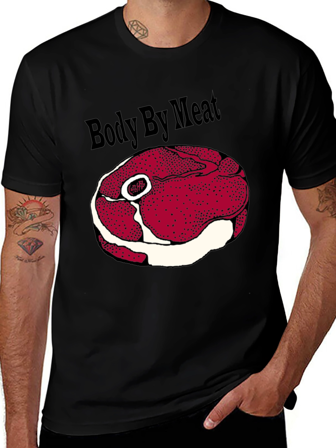 Body by Meat Graphic T-Shirt