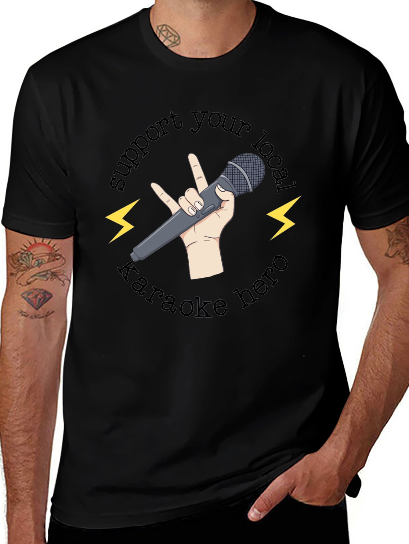 Support Your Local Karaoke Hero T-Shirt