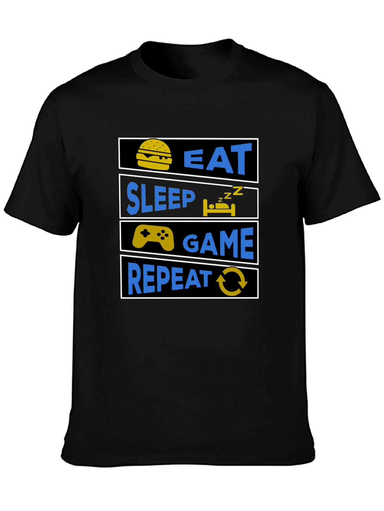 Eat Sleep Game Repeat Gamer T-Shirt