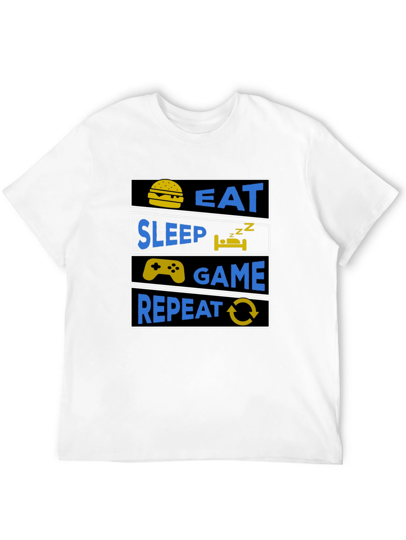 Eat Sleep Game Repeat Gamer T-Shirt