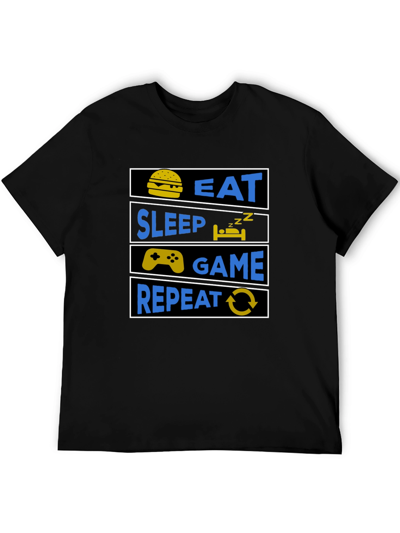 Eat Sleep Game Repeat Gamer T-Shirt