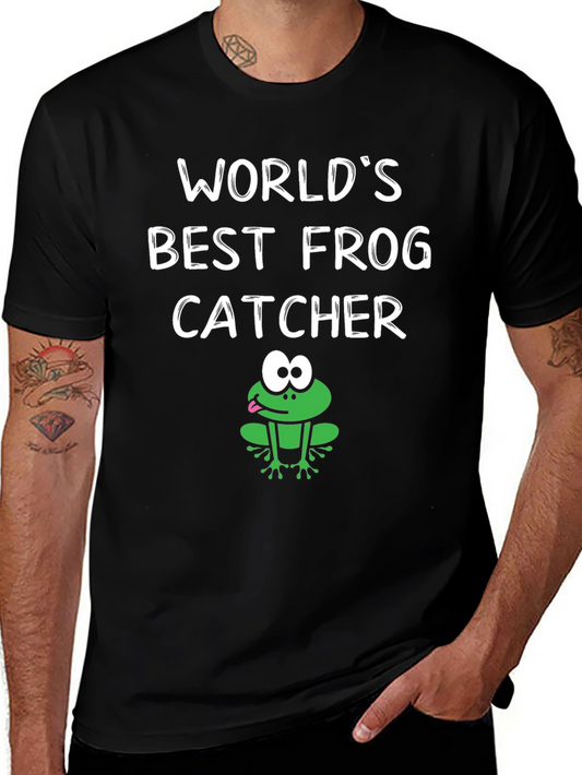 Worlds Best Frog Catcher T-Shirt - Fun Novelty Tee