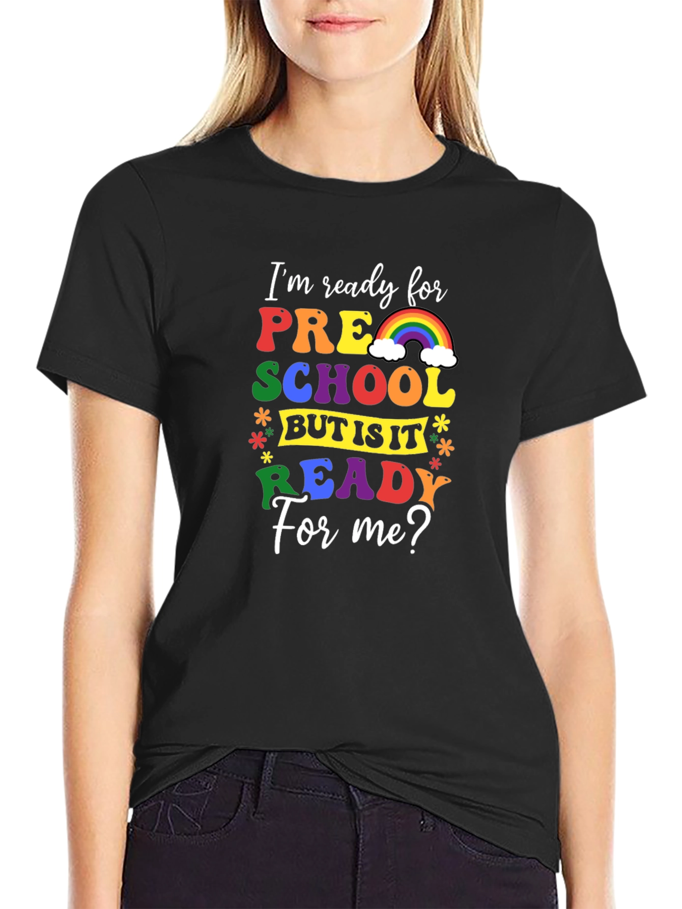 Ready for Preschool Rainbow Tee