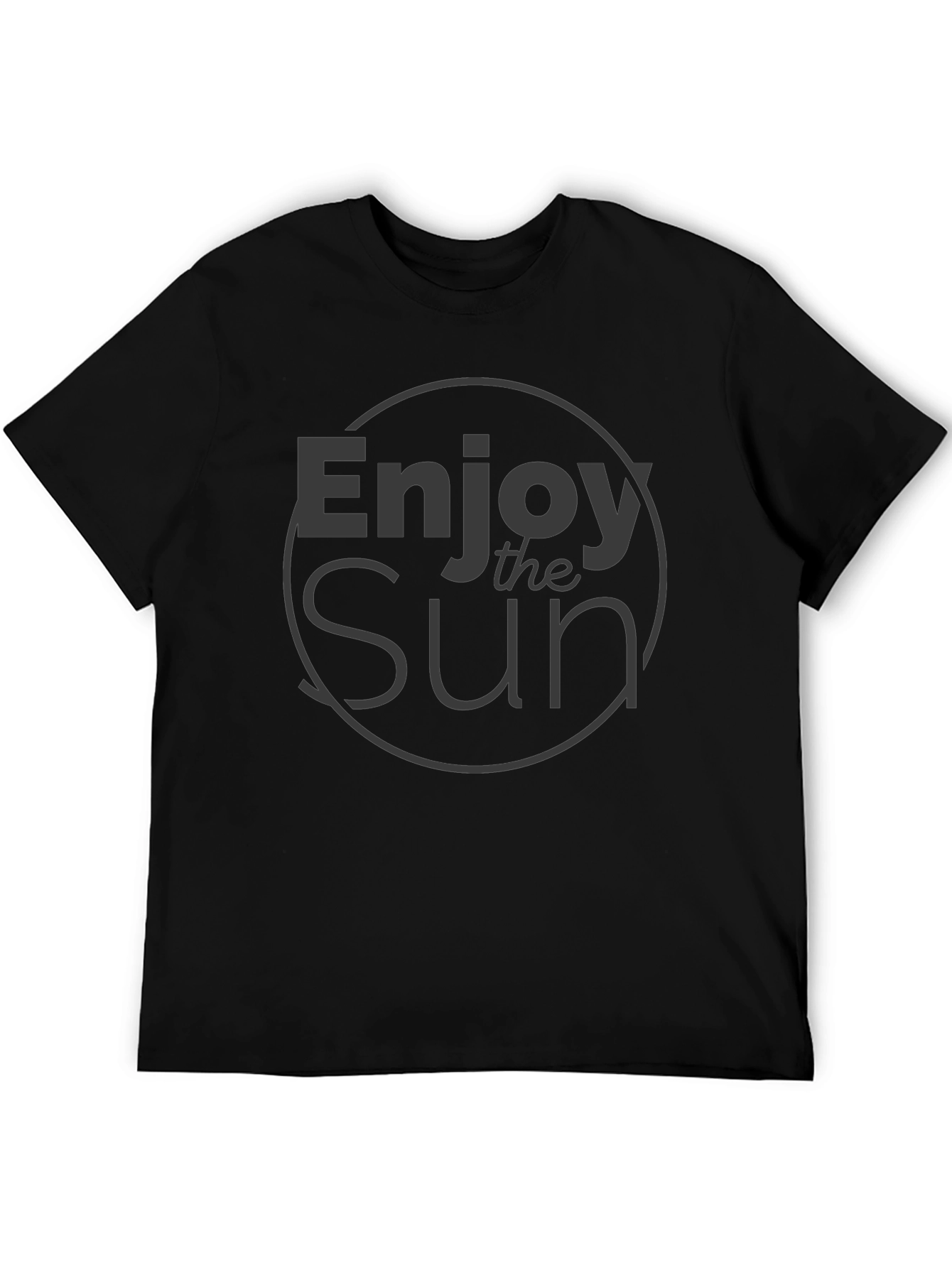 Enjoy the Sun Black Graphic Tee