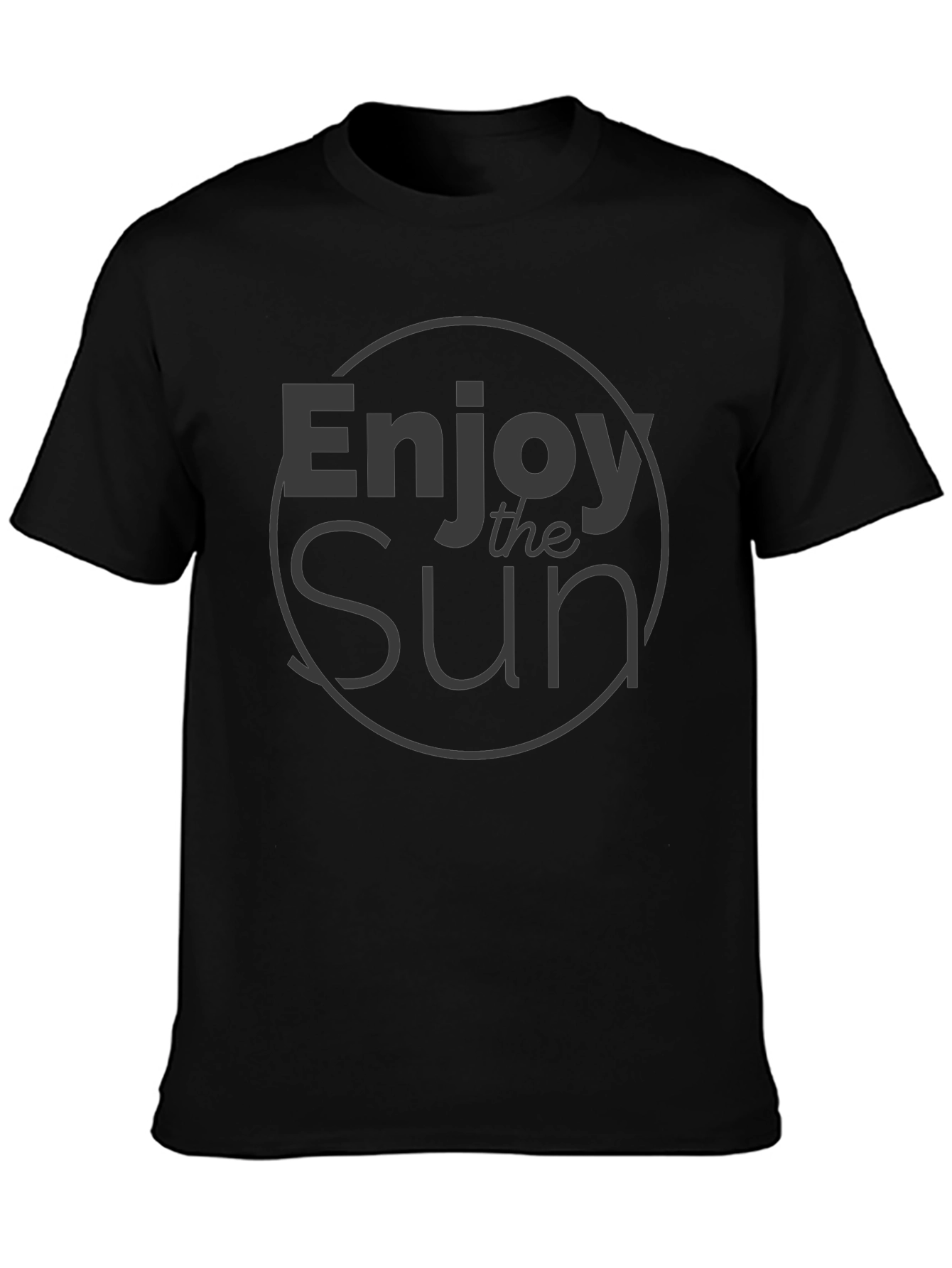 Enjoy the Sun Black Graphic Tee