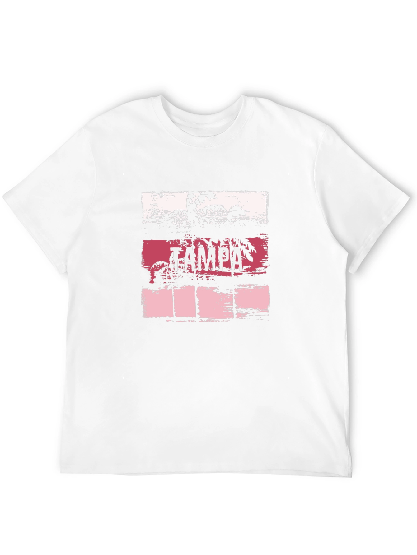 Tampa Palm Tree Graphic Black T-Shirt