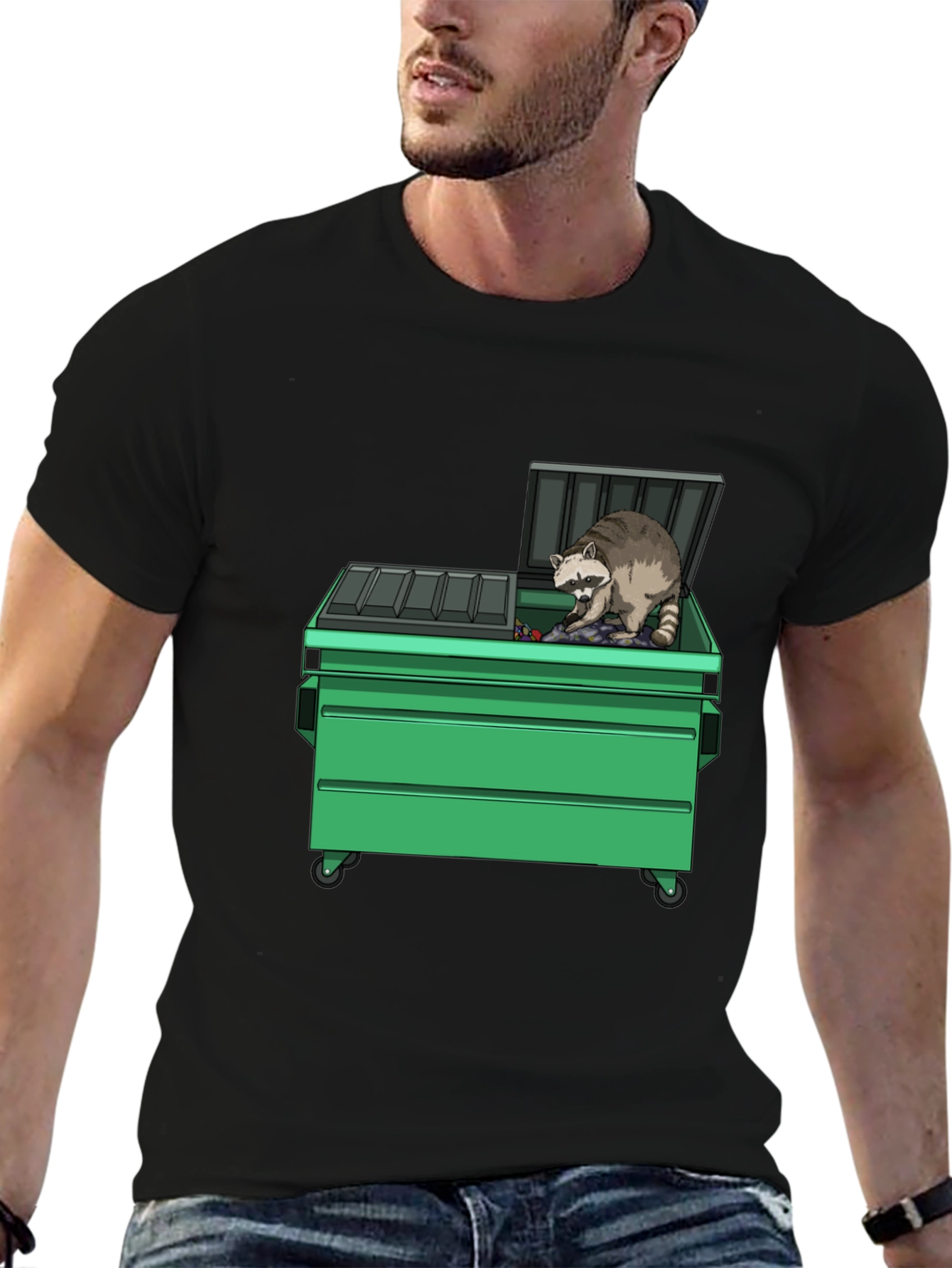 Raccoon Dumpster T-Shirt - Funny Graphic Tee