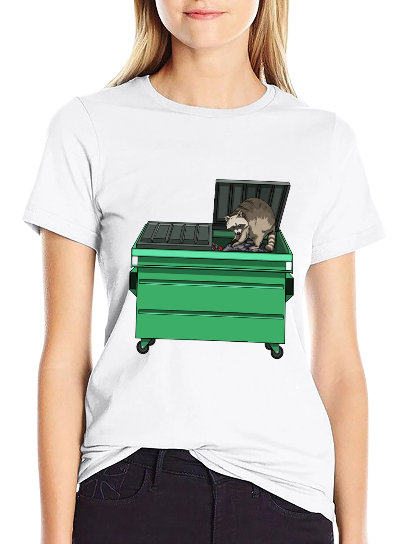 Raccoon Dumpster T-Shirt - Funny Graphic Tee