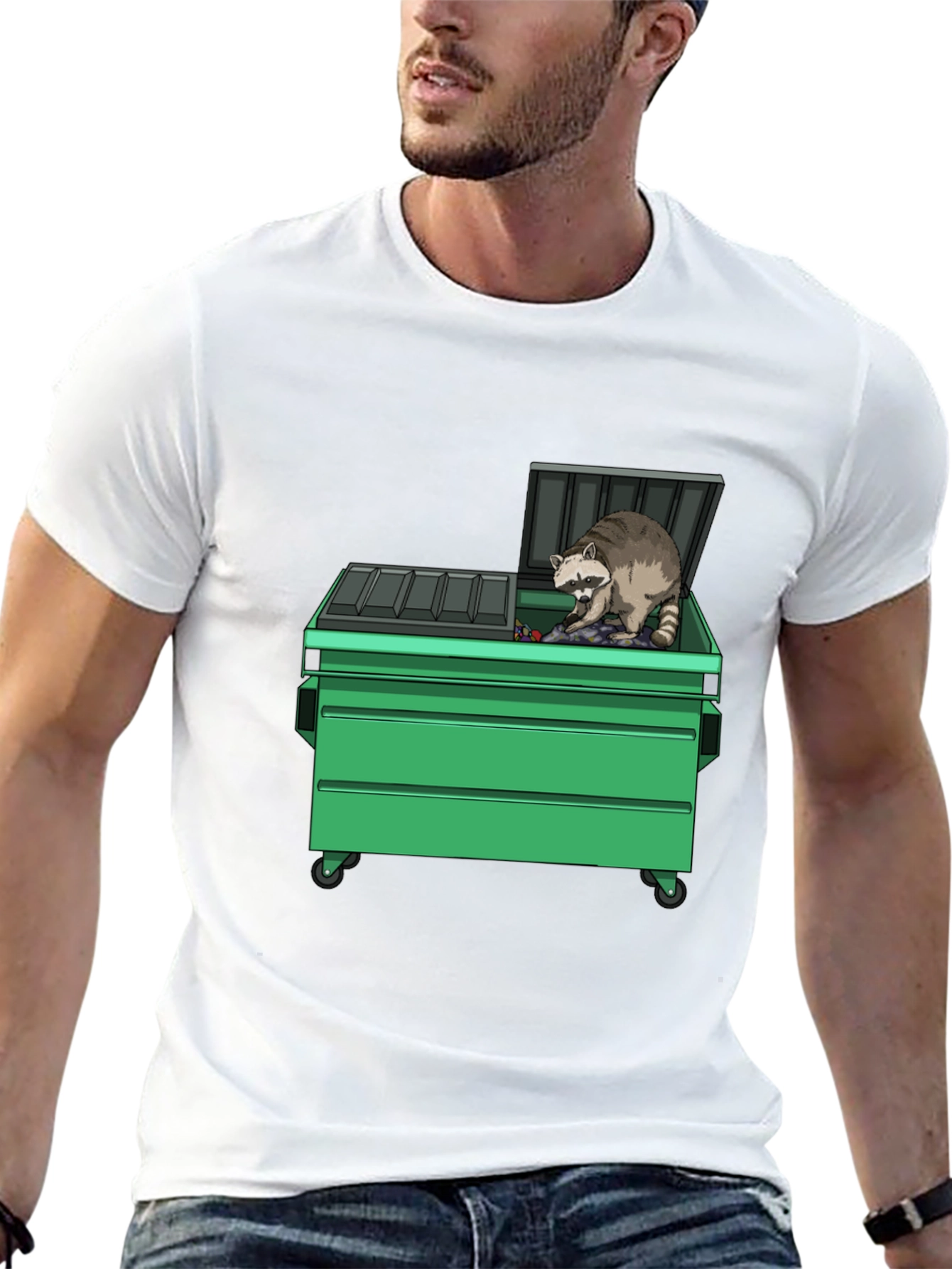 Raccoon Dumpster T-Shirt - Funny Graphic Tee