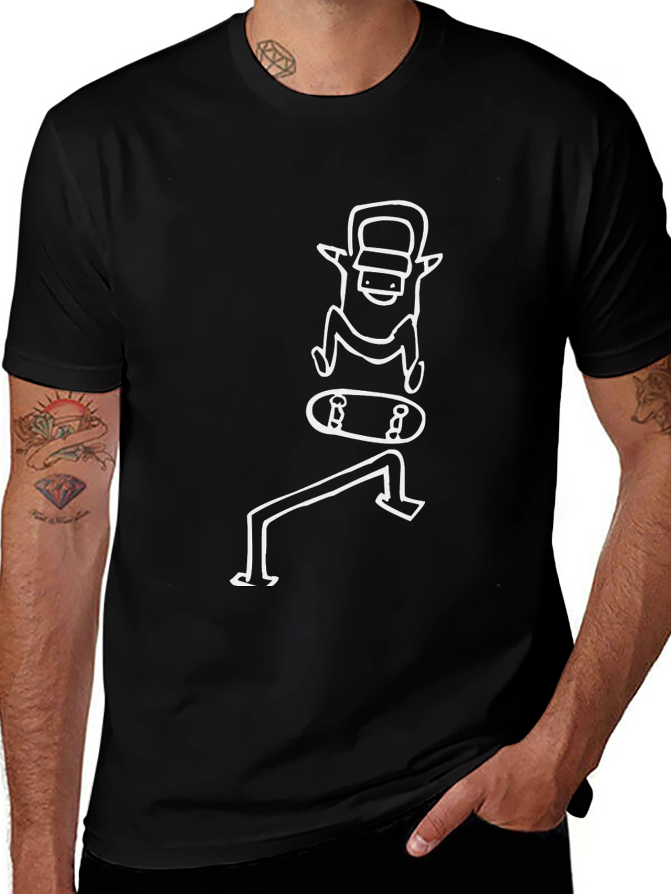 Skateboarding T-Shirt - Cool Skater Design Tee