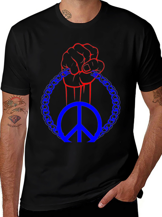 Peace Fist T-Shirt - Black Graphic Tee