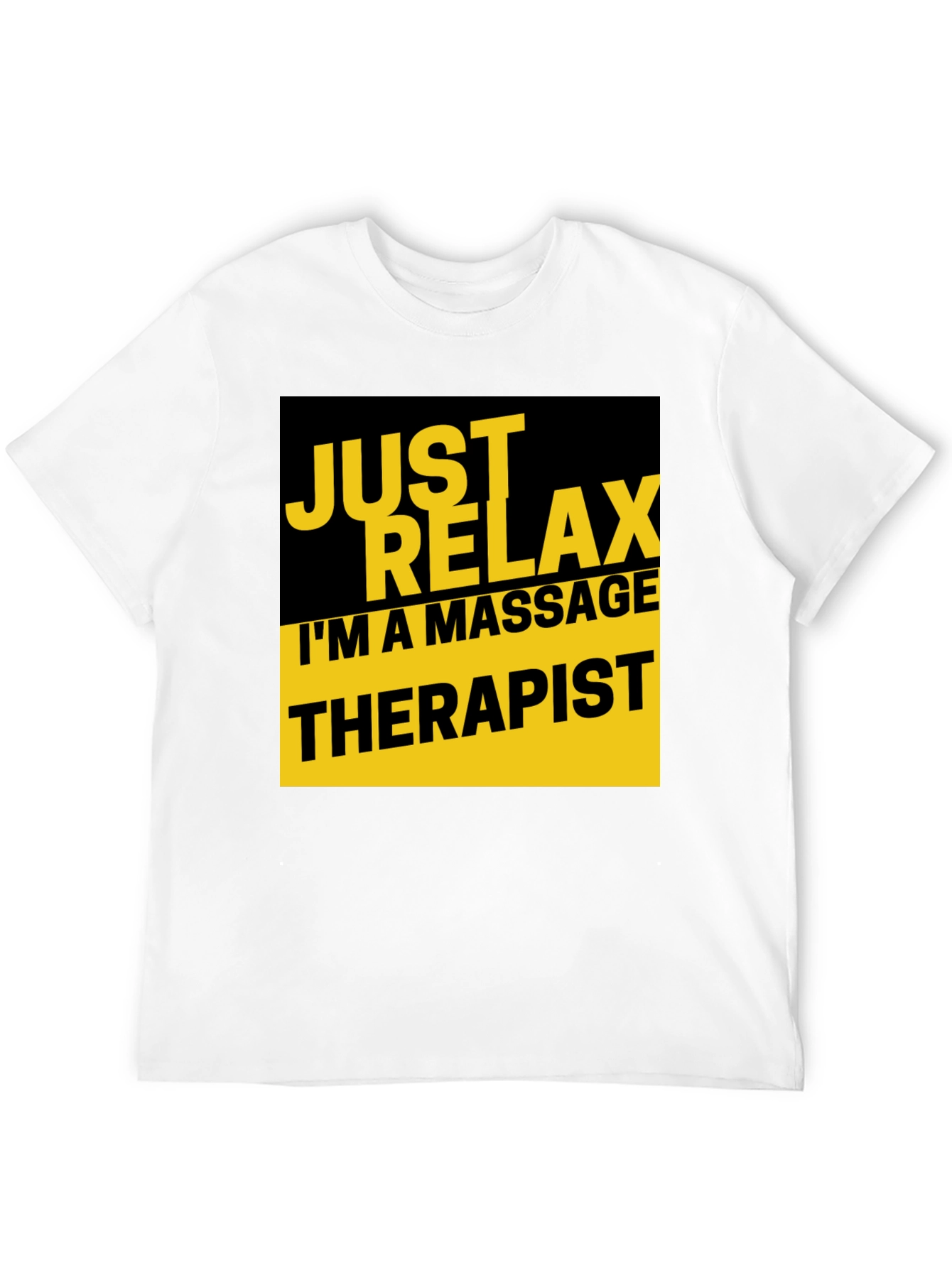 Relax Massage Therapist T-Shirt Black Graphic Tee