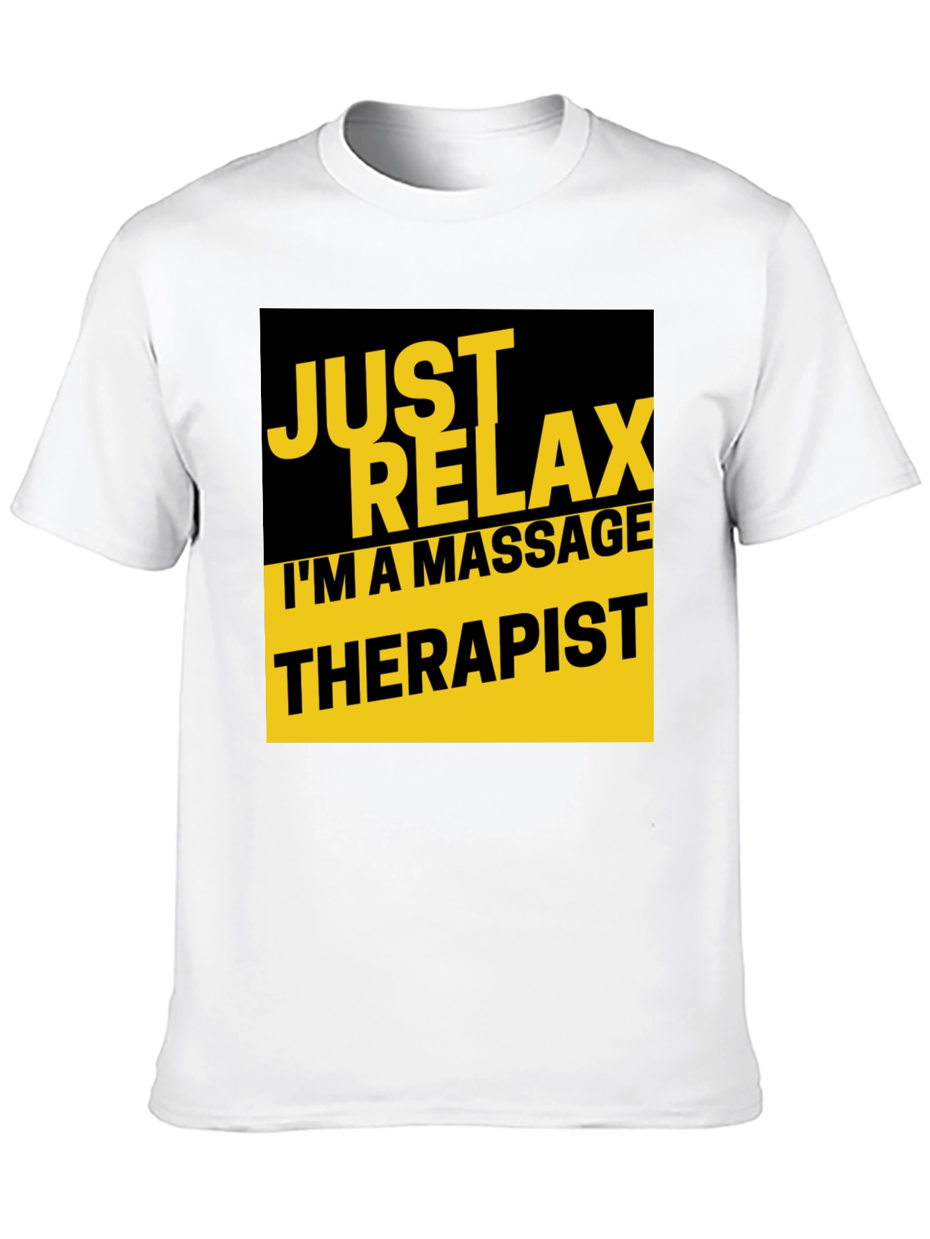 Relax Massage Therapist T-Shirt Black Graphic Tee
