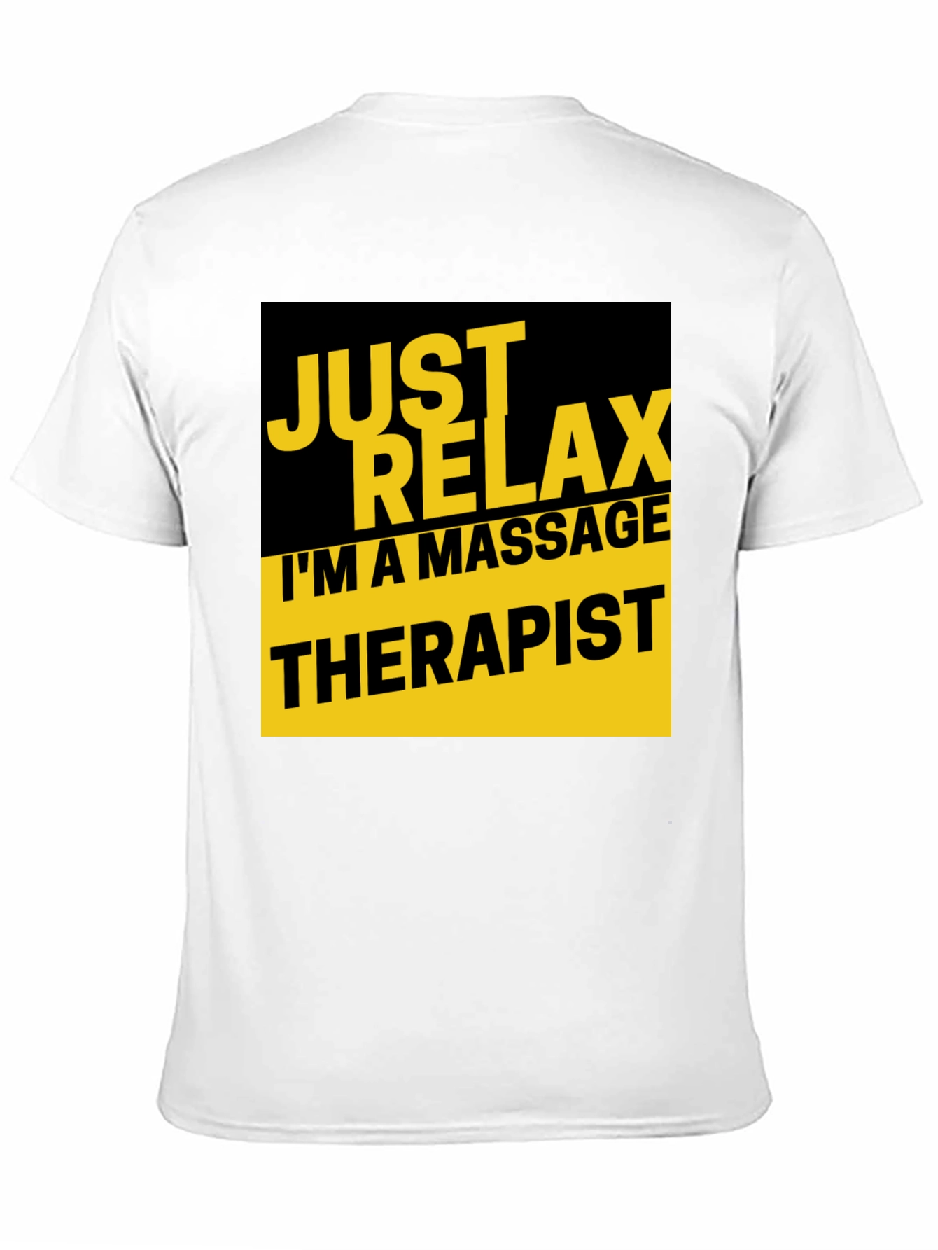 Relax Massage Therapist T-Shirt Black Graphic Tee