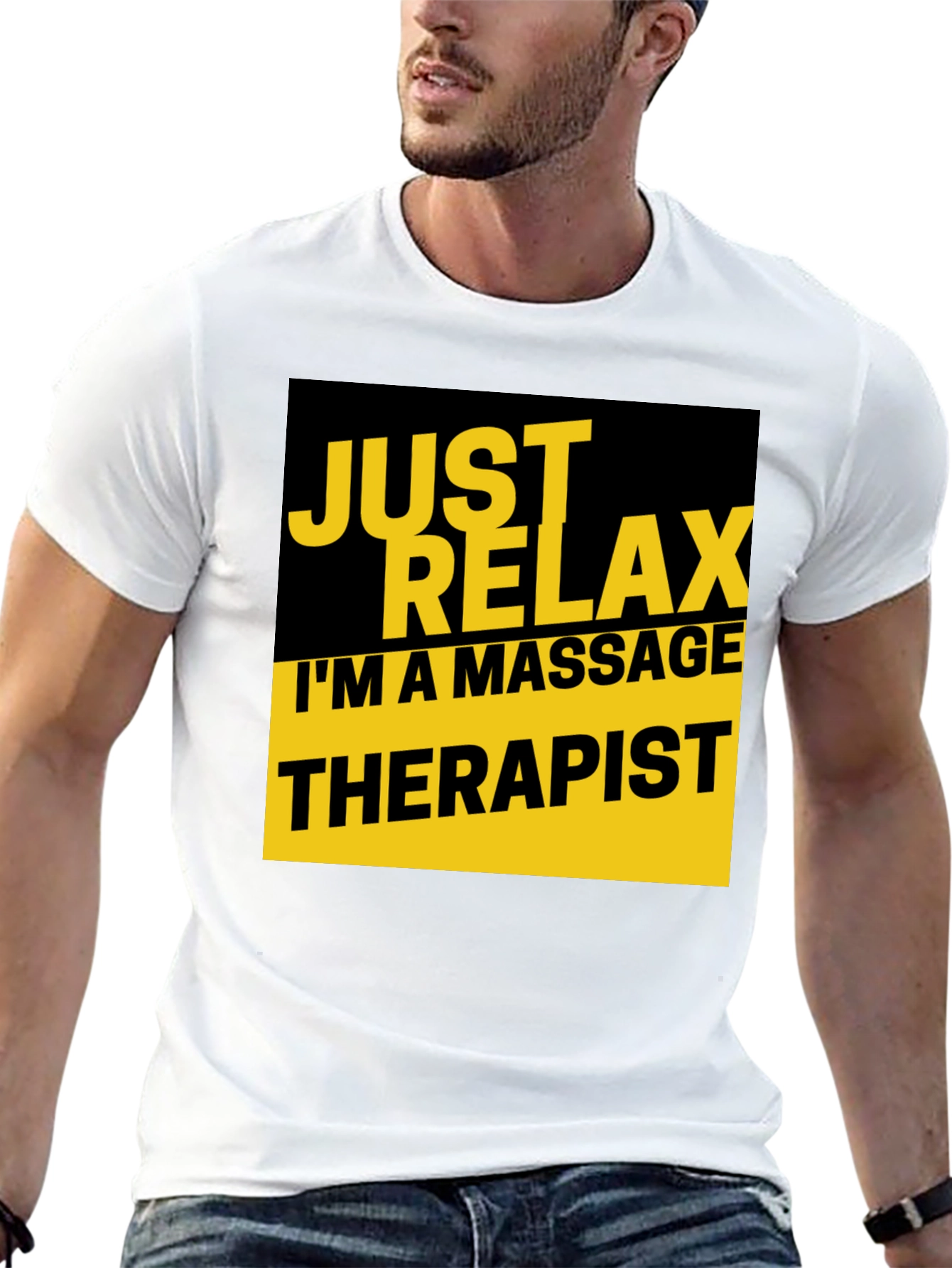 Relax Massage Therapist T-Shirt Black Graphic Tee